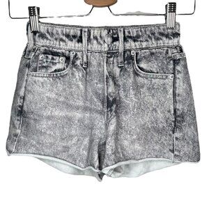 Rag and Bone Acid Wash Miramar Printed Denim Cotton Shorts XXS